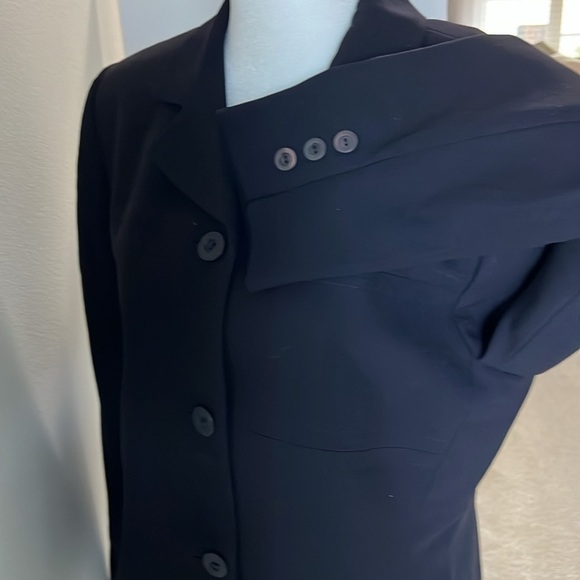 Jones New York NWOT Women’s Black Elegant Long Sleeve Wool Blazer Size 8. - Picture 7 of 16